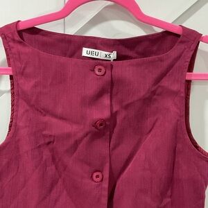 UE Rich Burgundy Sleeveless Top